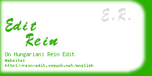 edit rein business card